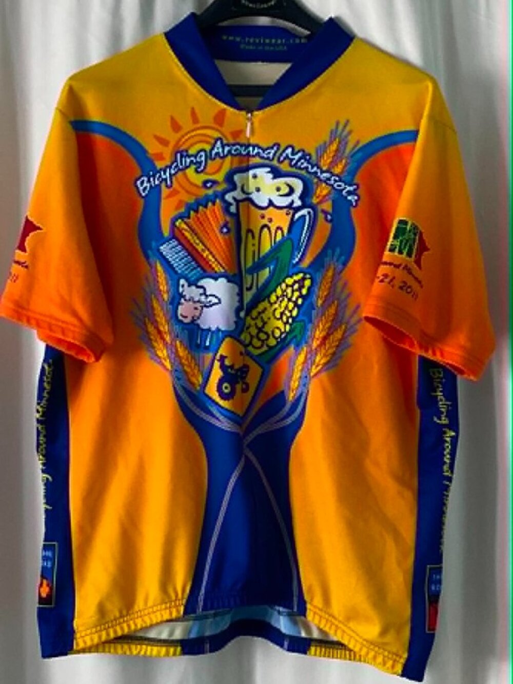 BAM Cycling Around Minnesota 2011 Cycling Jersey XL USA Made
